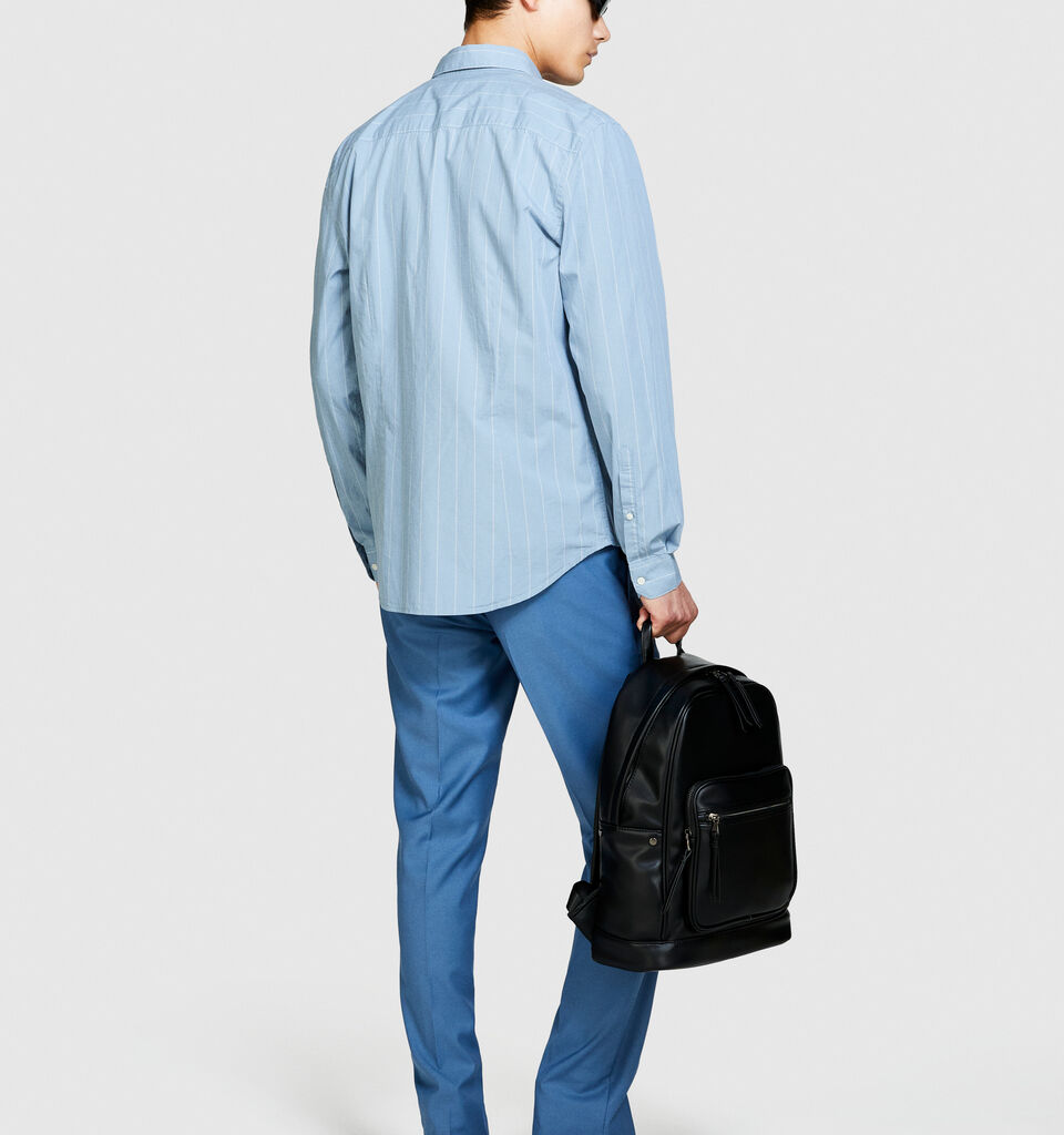 Striped shirt - men's slim fit shirts - Light Blue | Sisley image number 3